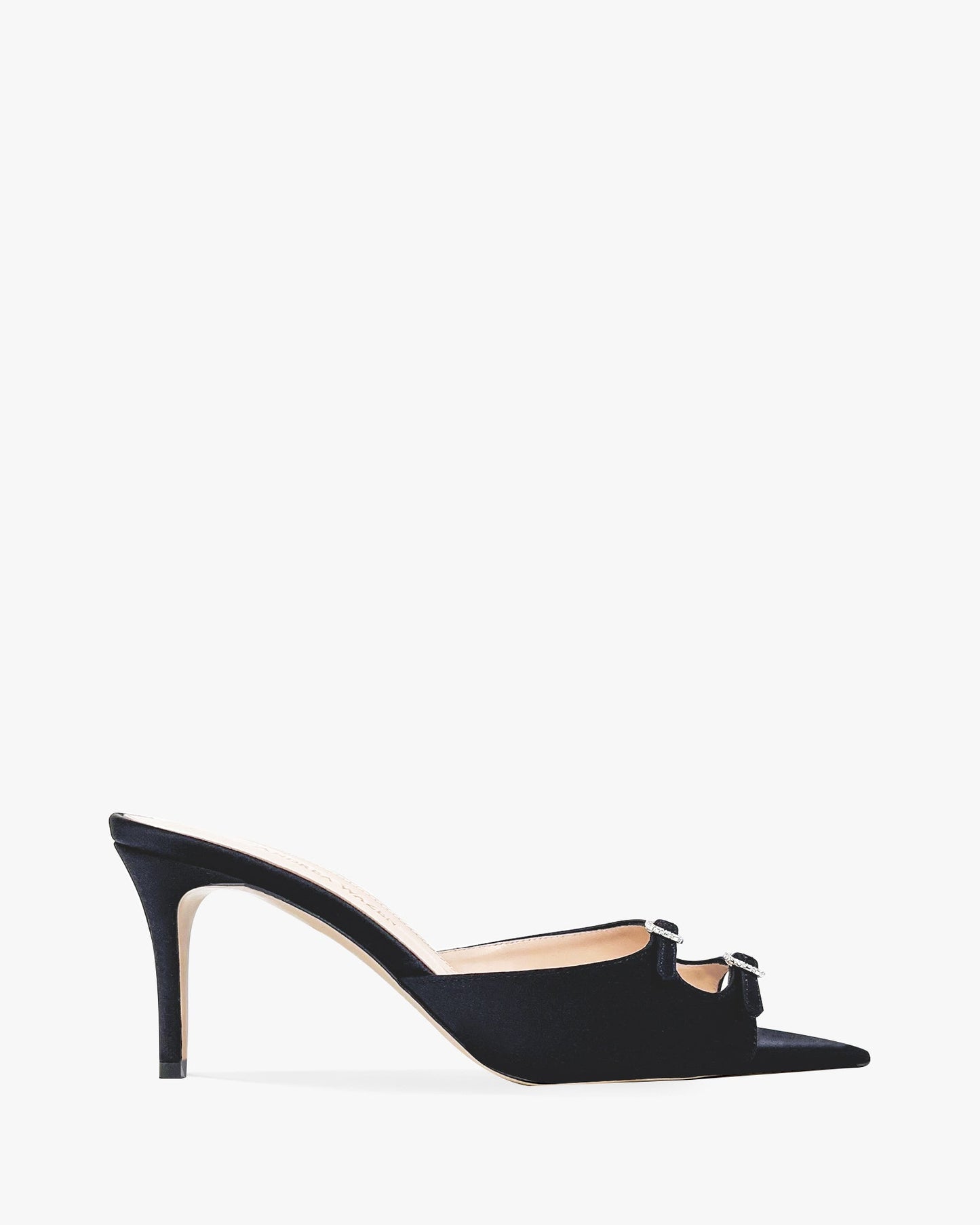 black / crystal buckles