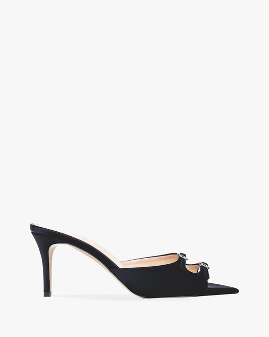 black / silver buckles