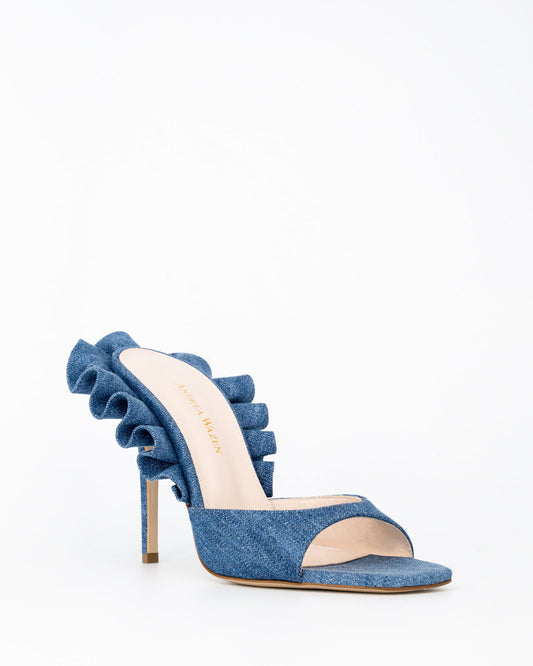 ROUCHES MULE DENIM 105