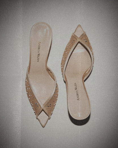 KATY MULE MESH GLITZ 75