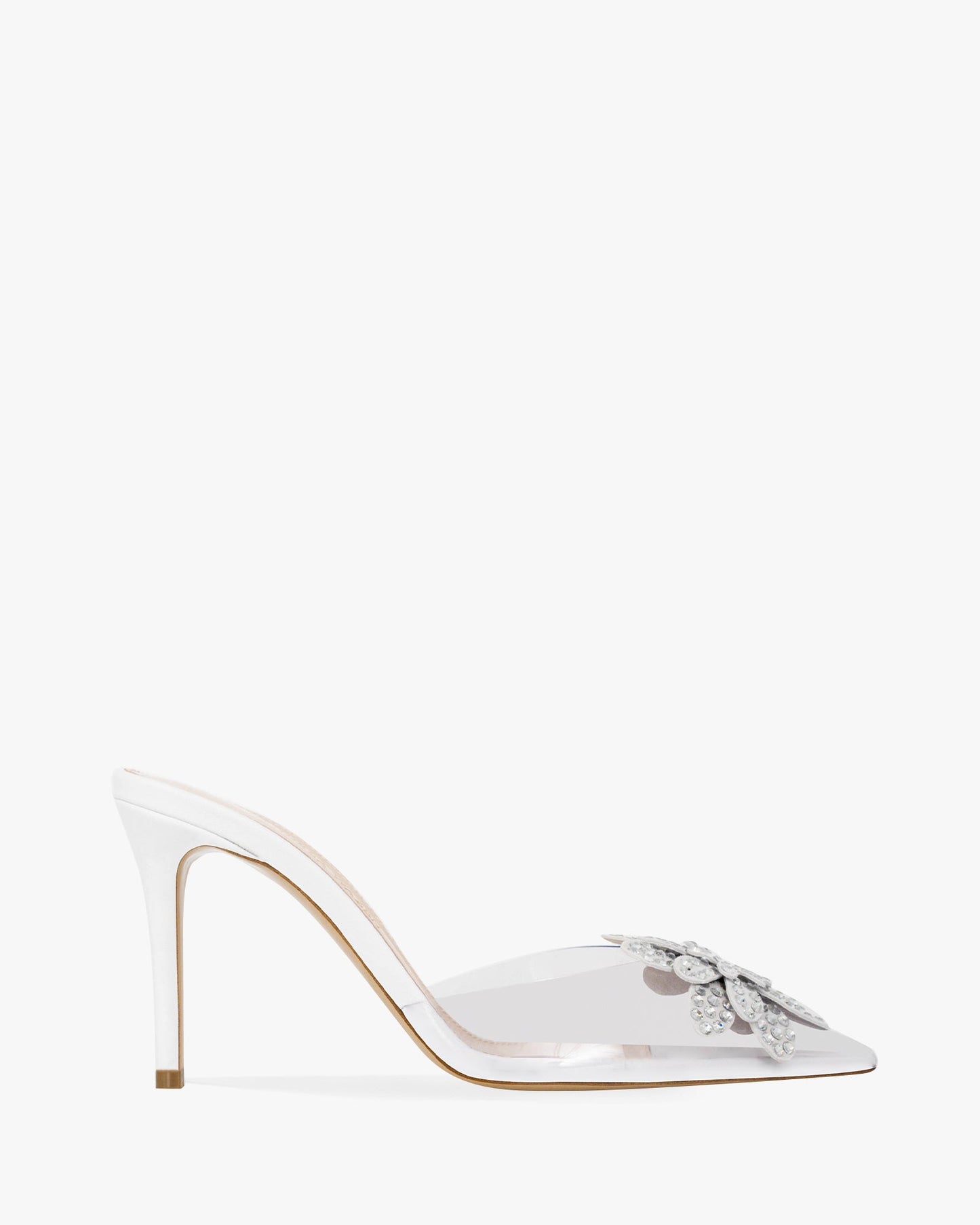 FLORA PVC GLITZ MULE 85