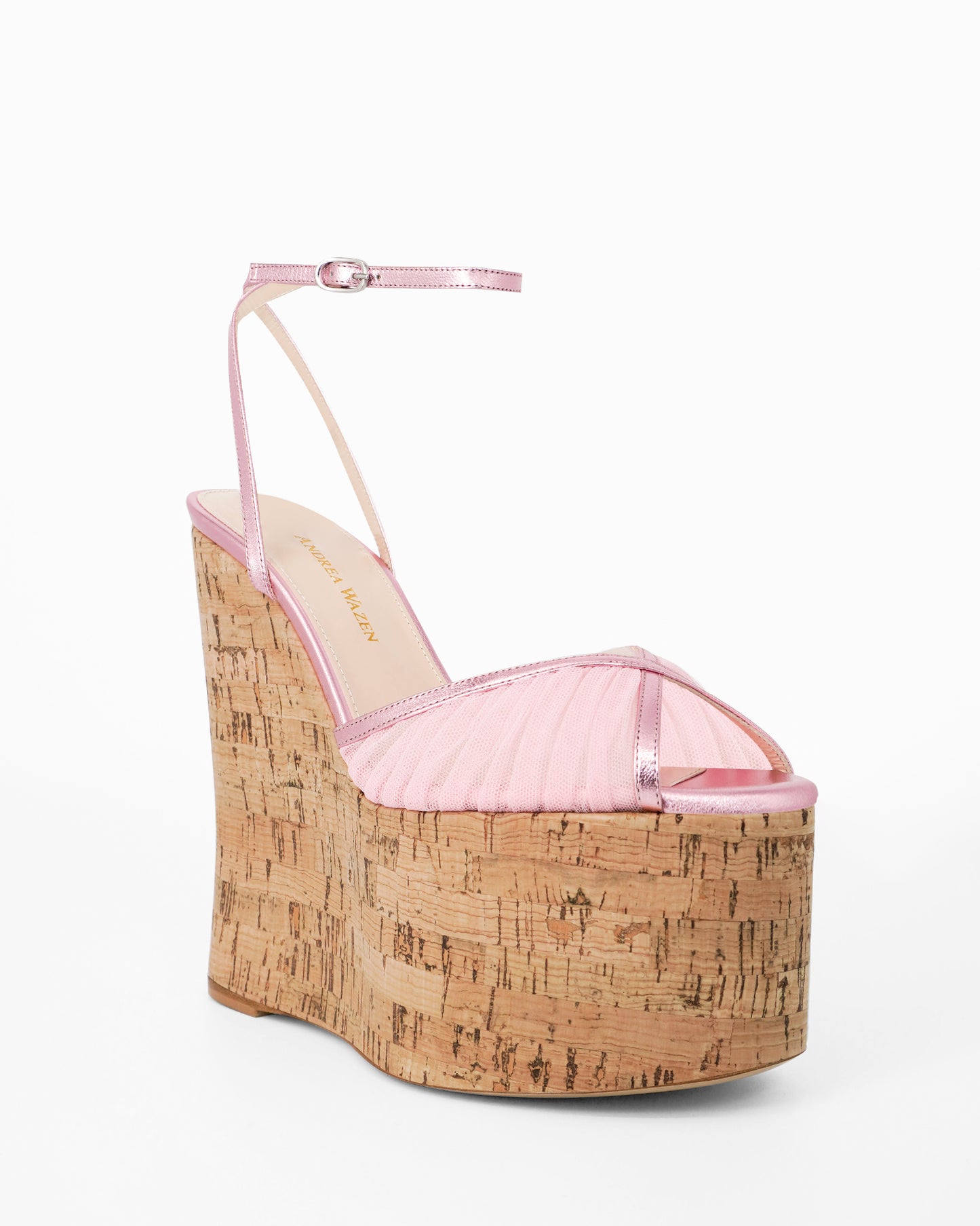 BARDOT CORK WEDGE METALLIC 150