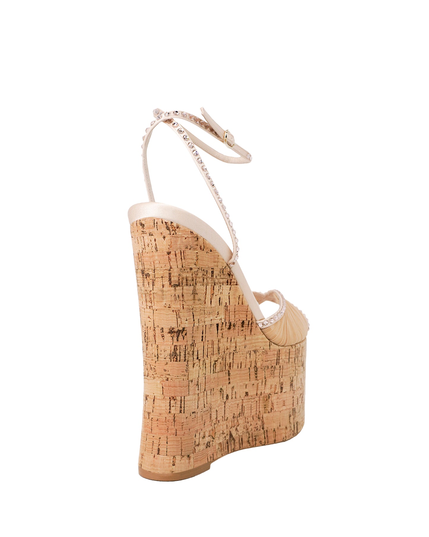 BARDOT CORK WEDGE GLITZ 150