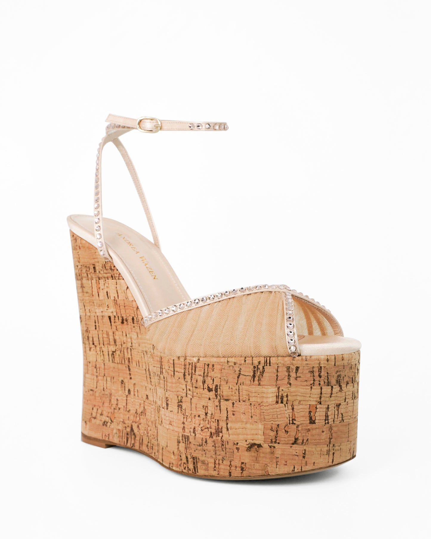 BARDOT CORK WEDGE GLITZ 150