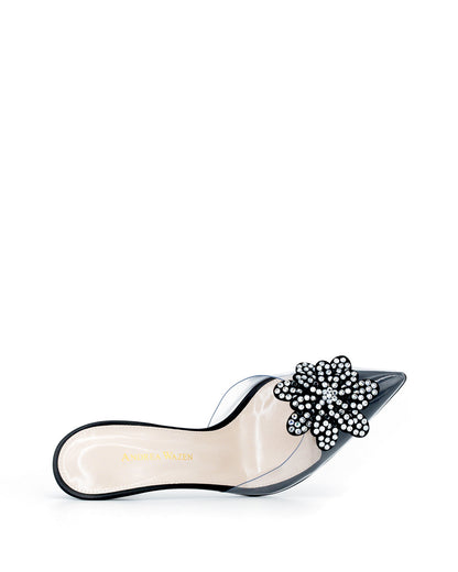 FLORA PVC GLITZ MULE 85