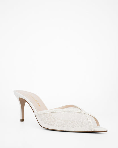 KATY MULE LACE PEARL 75