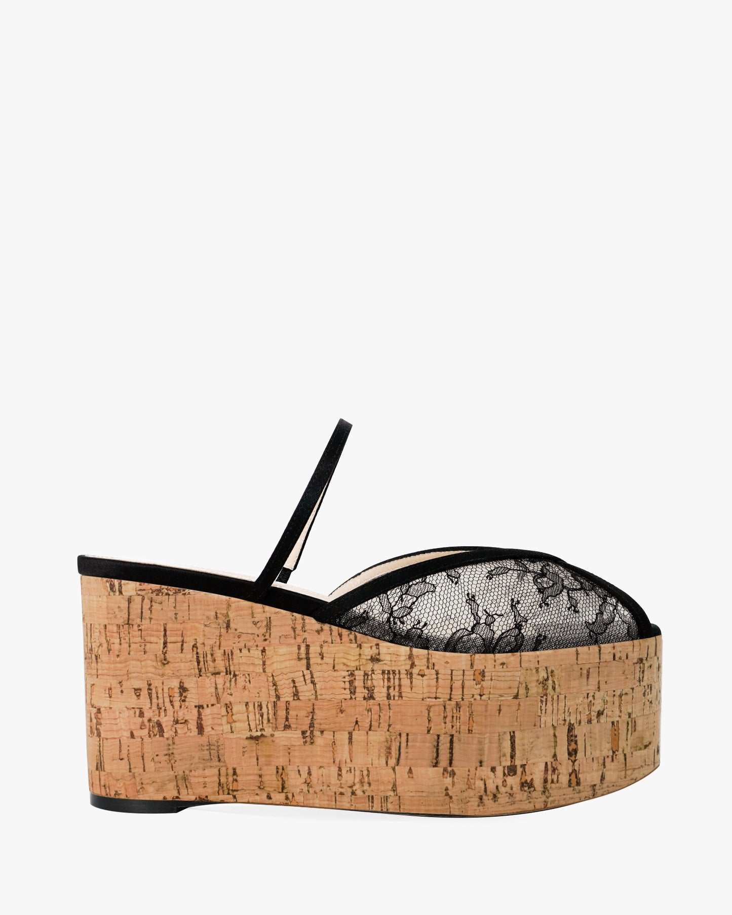 PALOMA CORK WEDGE LACE 90