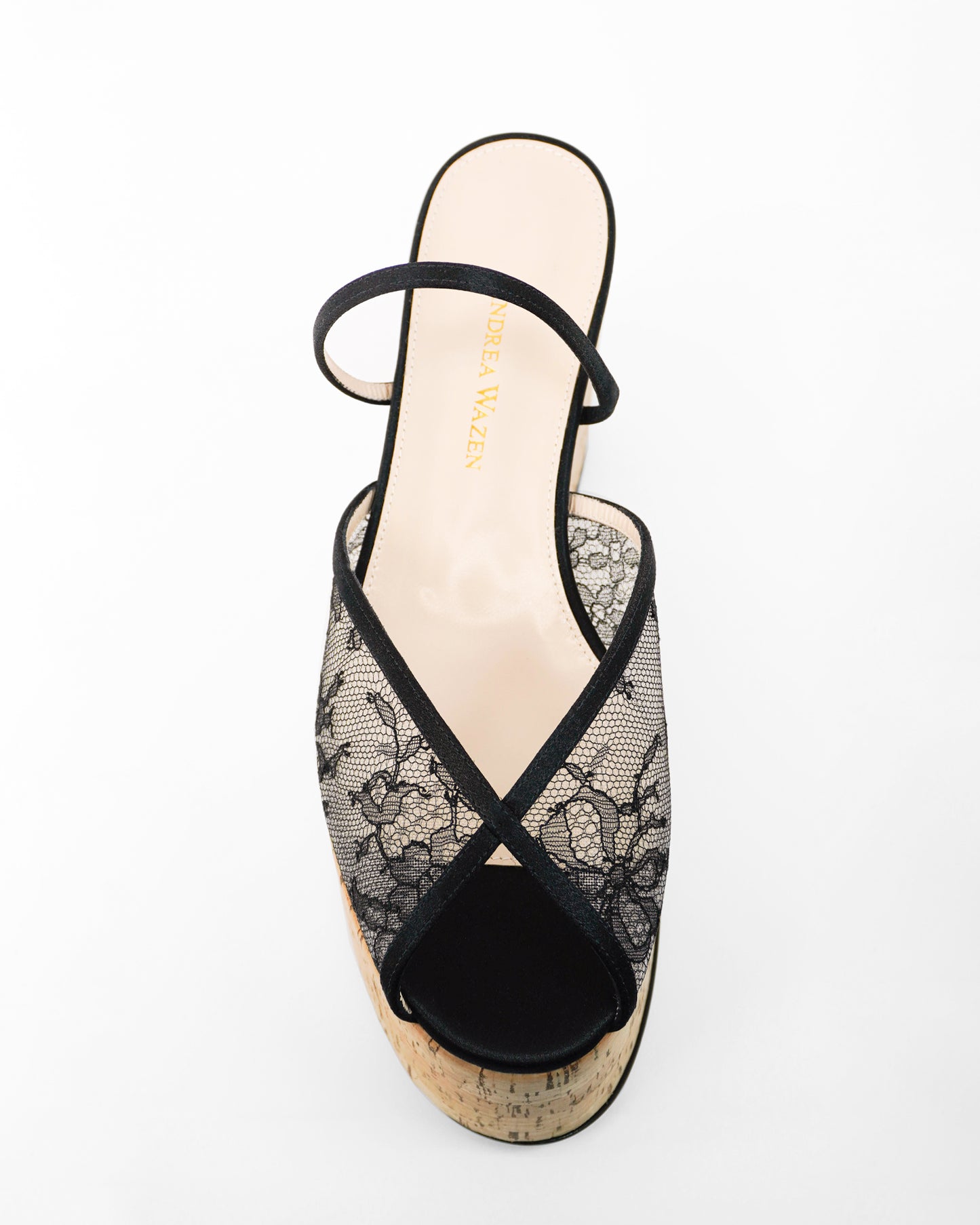 PALOMA CORK WEDGE LACE 90