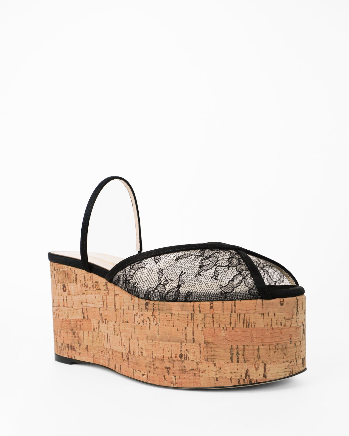 PALOMA CORK WEDGE LACE 90