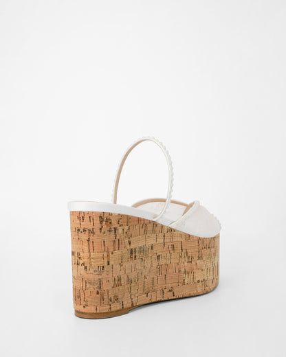 PALOMA CORK WEDGE PEARL 90