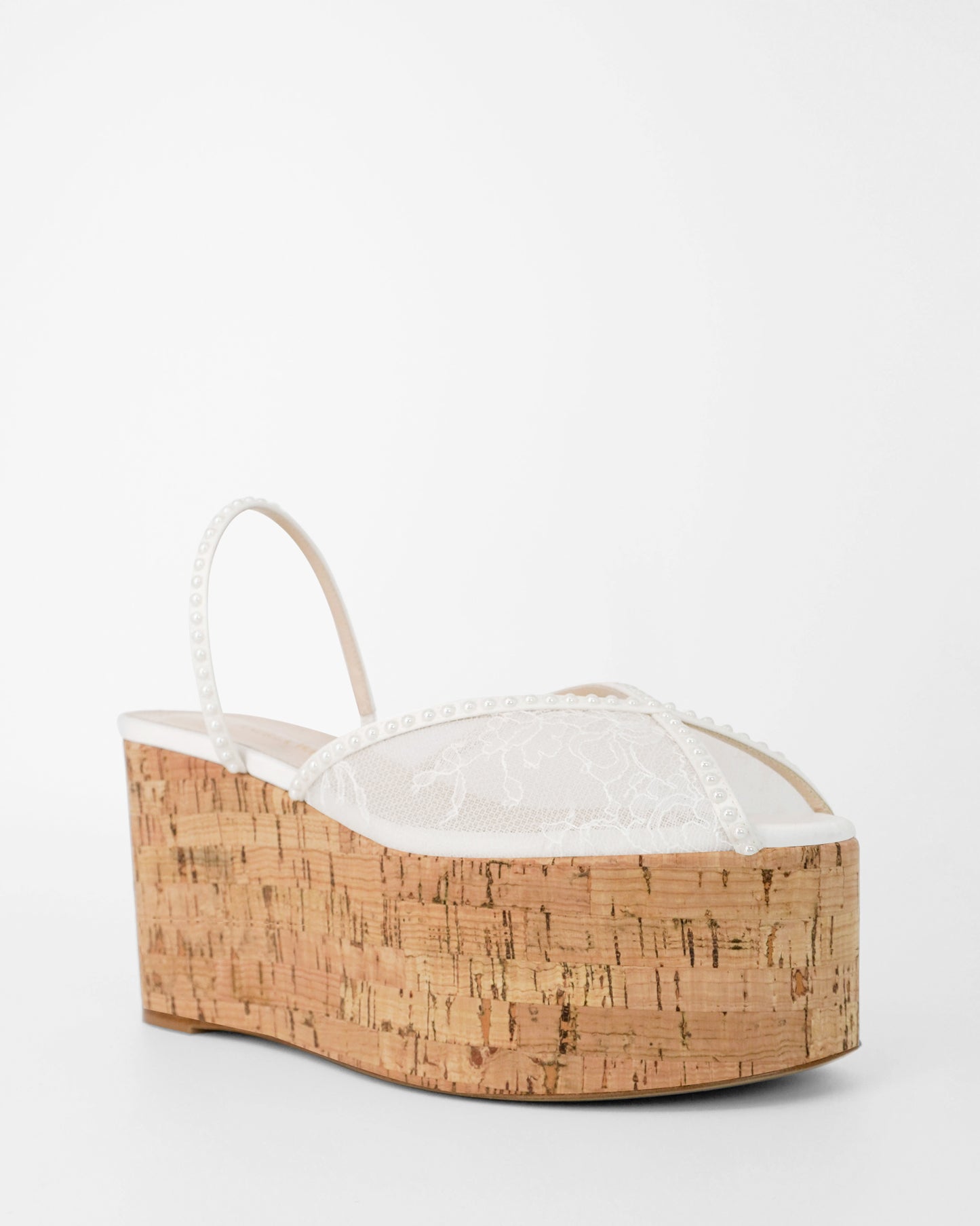 PALOMA CORK WEDGE PEARL 90