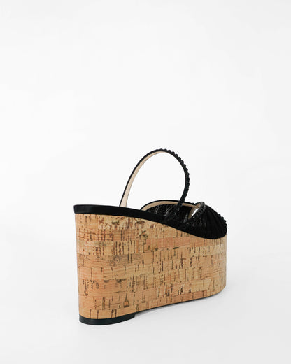 PALOMA CORK WEDGE GLITZ 90