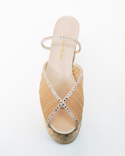 PALOMA CORK WEDGE GLITZ 90