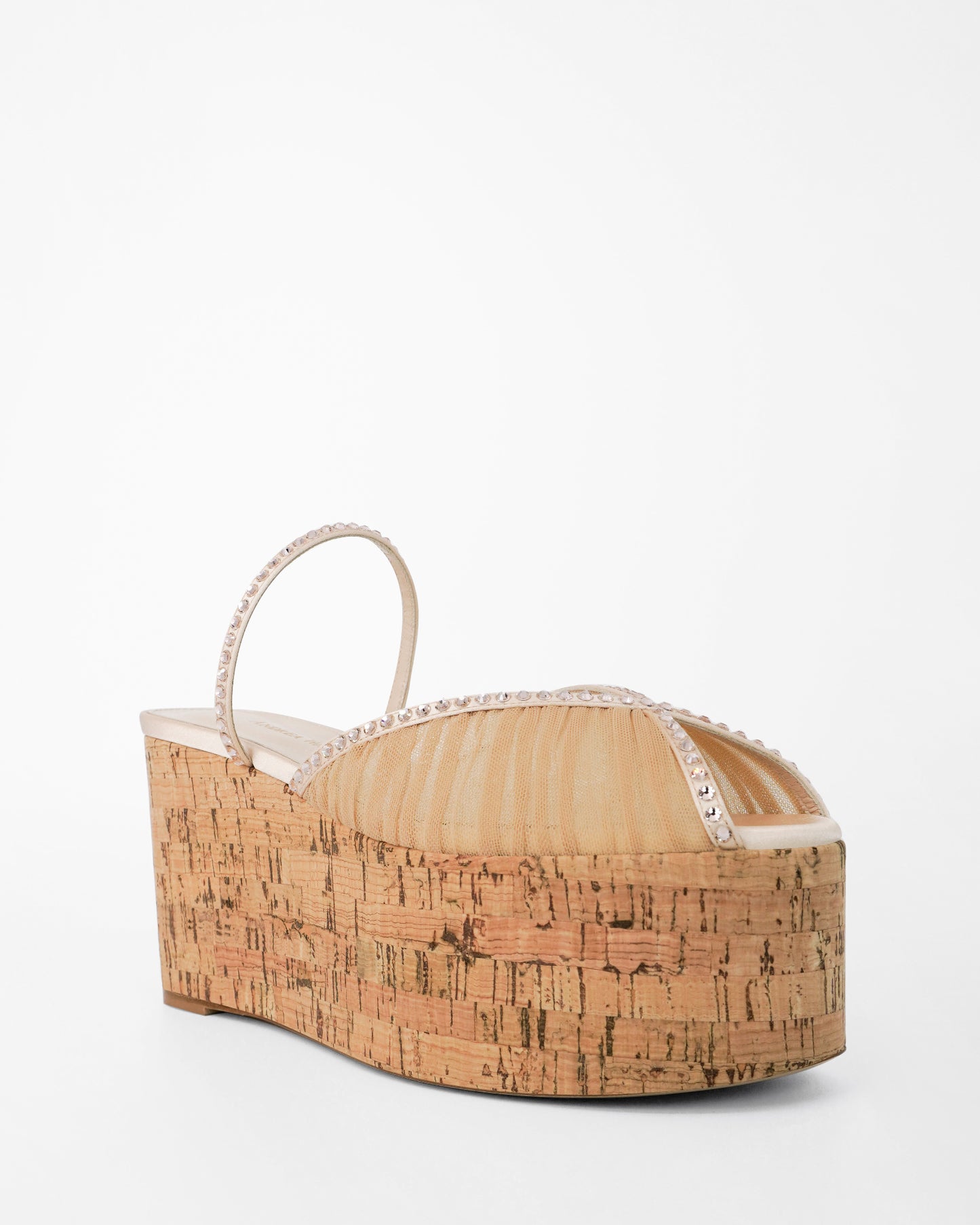 PALOMA CORK WEDGE GLITZ 90