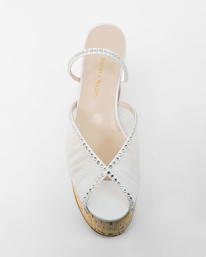 PALOMA CORK WEDGE GLITZ 90