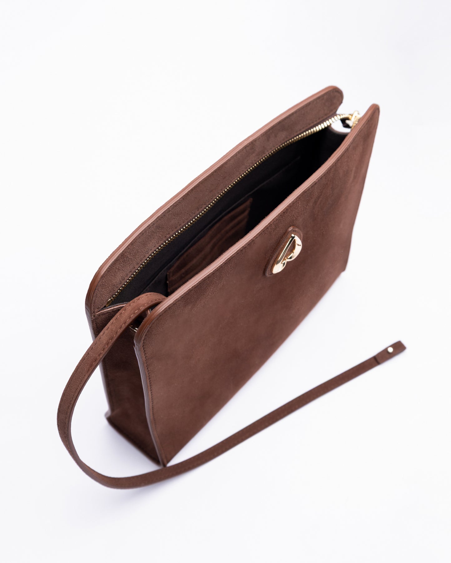 AW HEART POUCH SUEDE