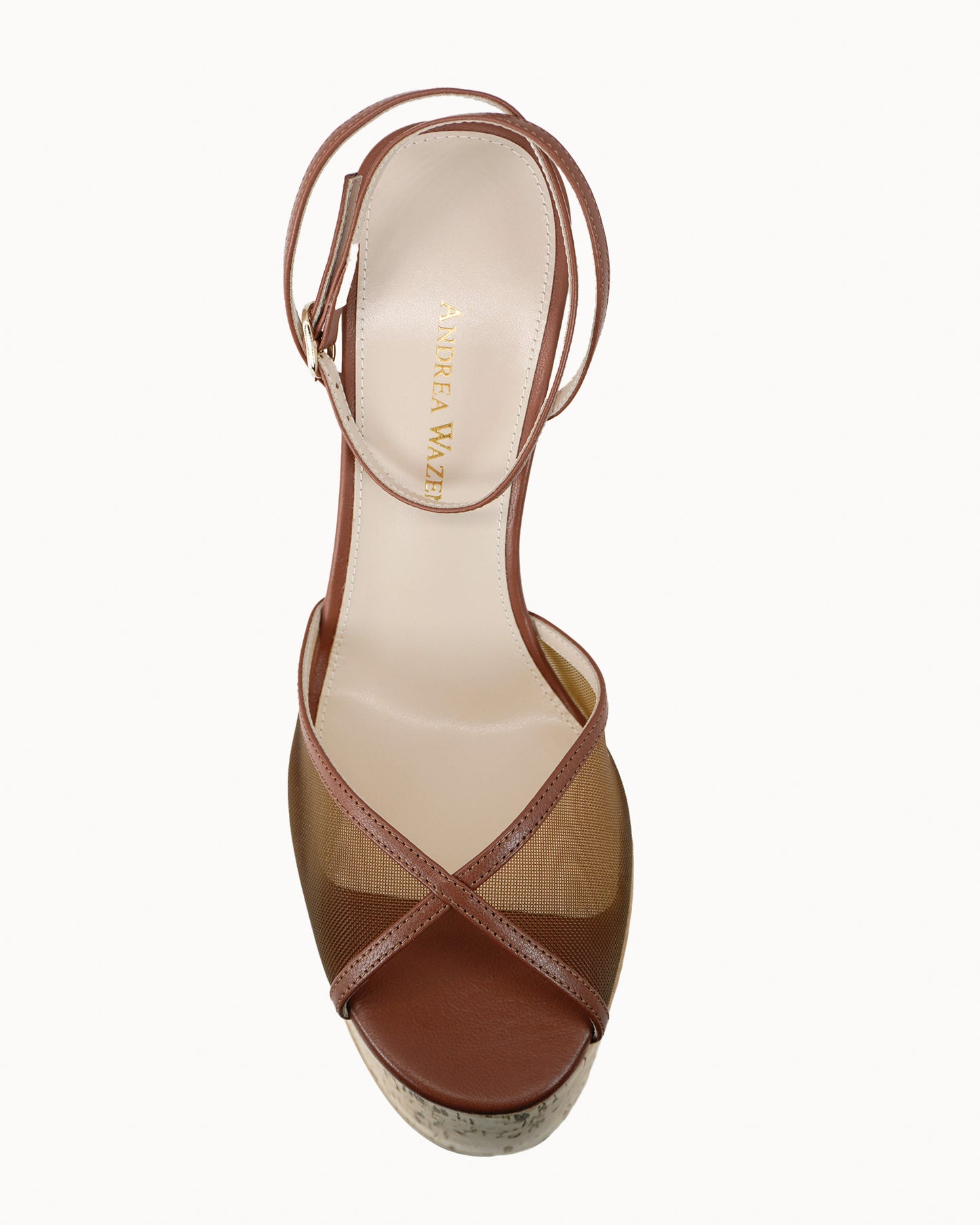 BARDOT CORK WEDGE MESH 150