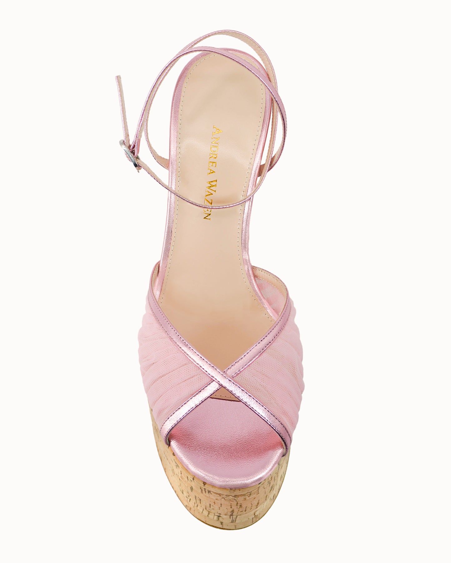 BARDOT CORK WEDGE METALLIC 150