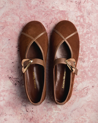 BARBARA SUEDE BALLERINA 05