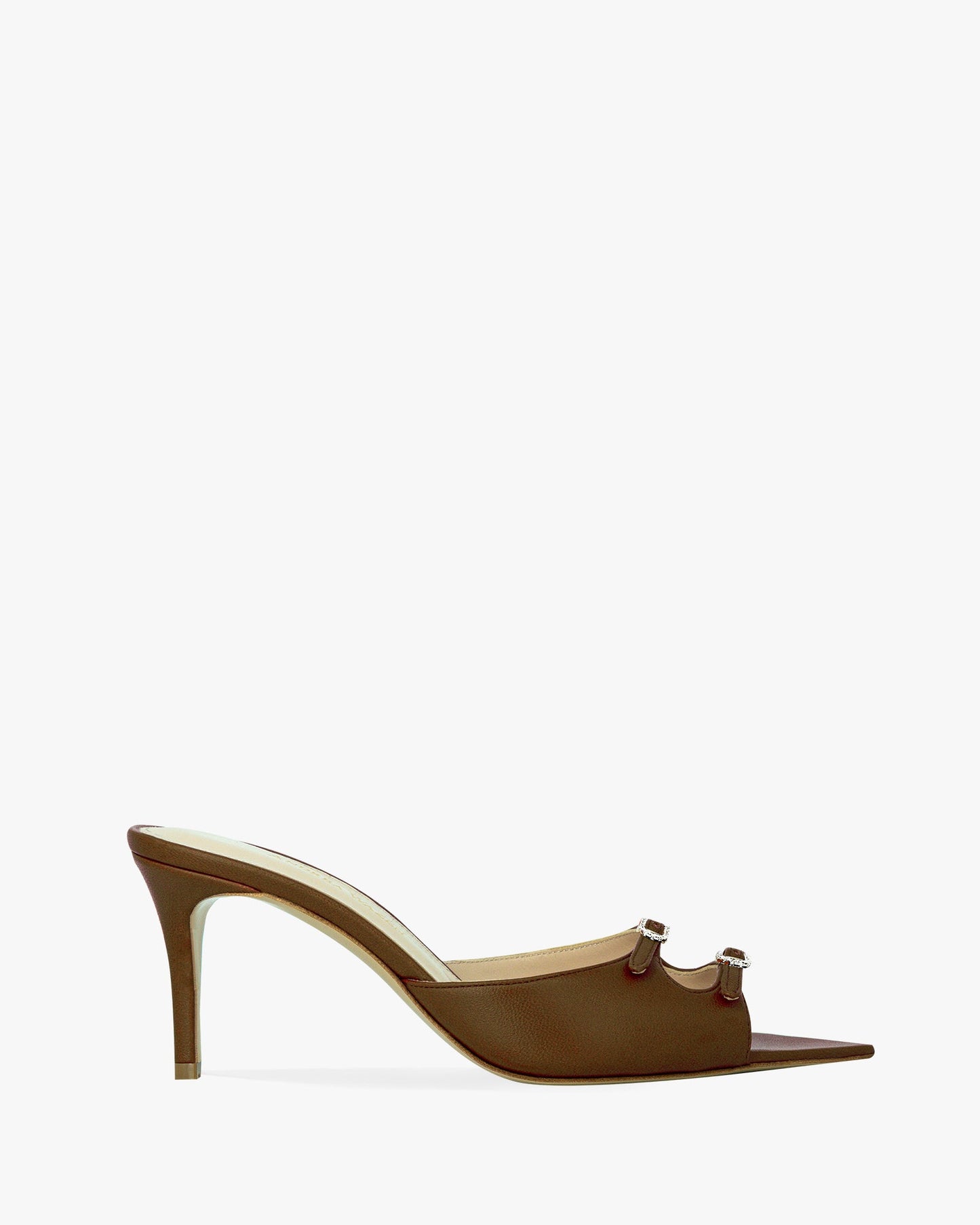 brown / crystal buckles