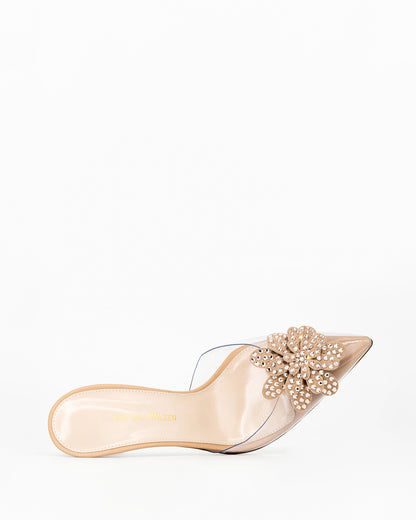 FLORA PVC GLITZ MULE 85