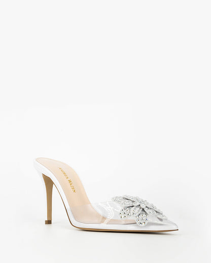 FLORA PVC GLITZ MULE 85