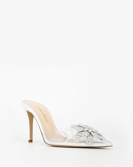 FLORA PVC GLITZ MULE 85