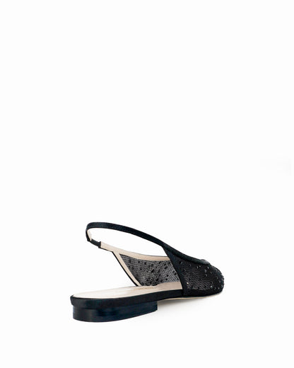 INES FLAT SLING MESH GLITZ 10
