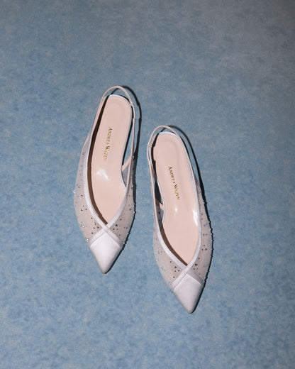 INES FLAT SLING MESH GLITZ 10