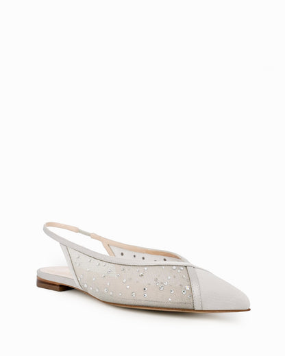 INES FLAT SLING MESH GLITZ 10