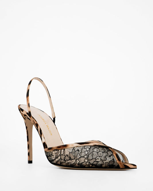 KATY SLING LACE LEOPARD 105