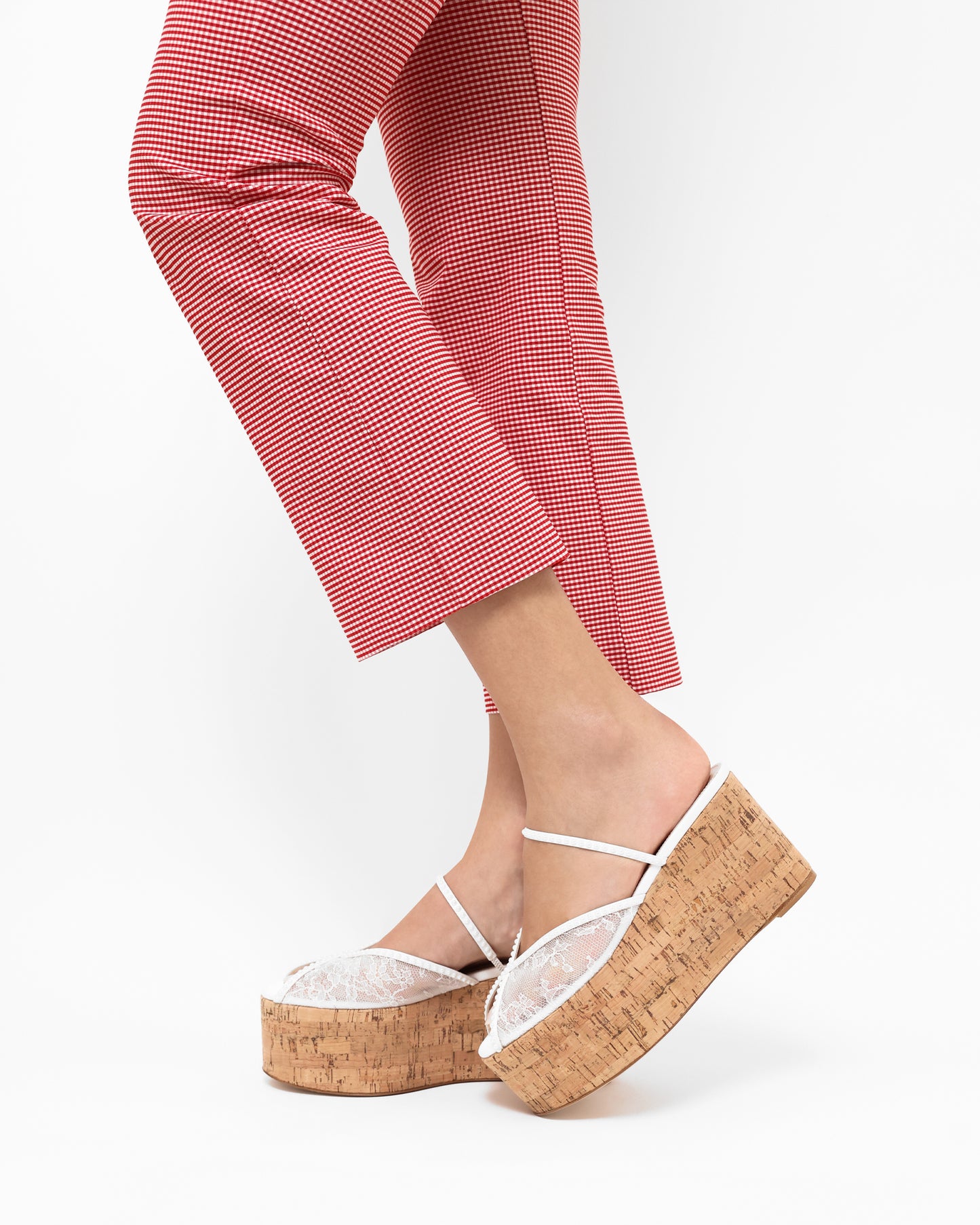 PALOMA CORK WEDGE PEARL 90